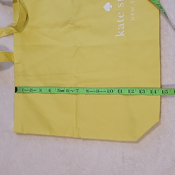 kate spade Yellow Tote Bag with Durable Canvas Material and Classic Shape - Picture 6 of 7